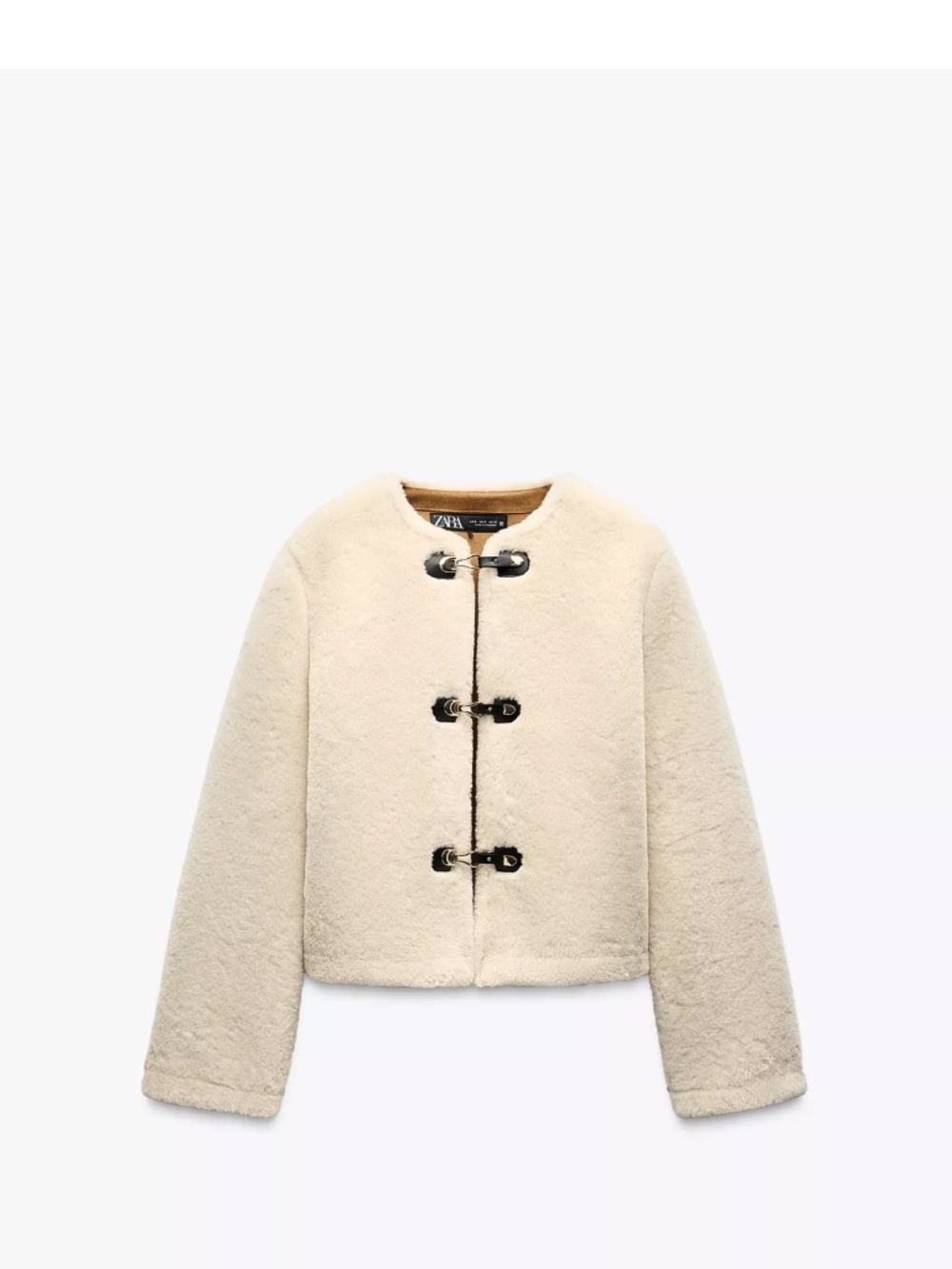 zara double faced toggle jacket size xs
